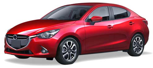 MAZDA 2 2015 SEDAN HATCHBACK